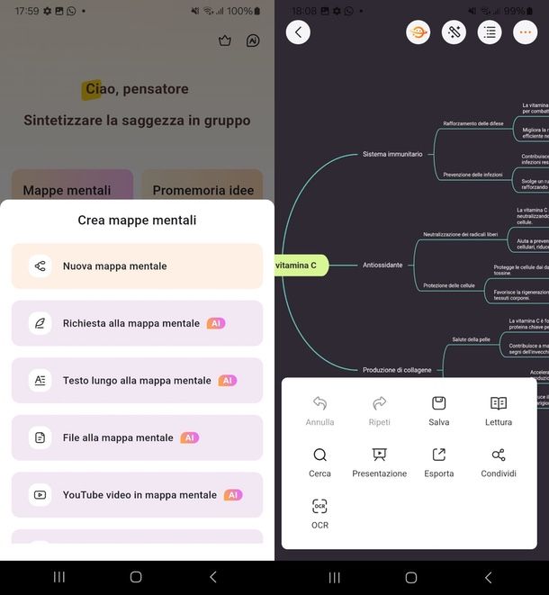 GitMind creare mappe concettuali dal testo