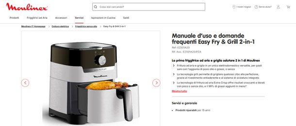 Friggitrice ad aria Moulinex