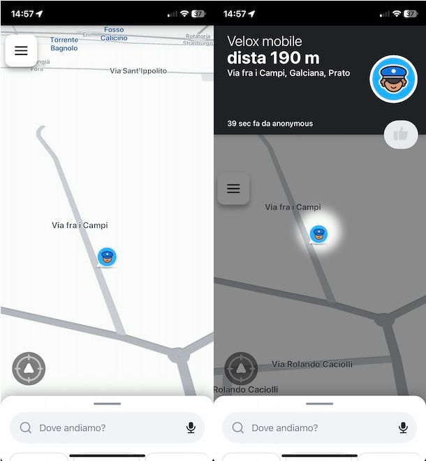 Autovelox mobile su Waze