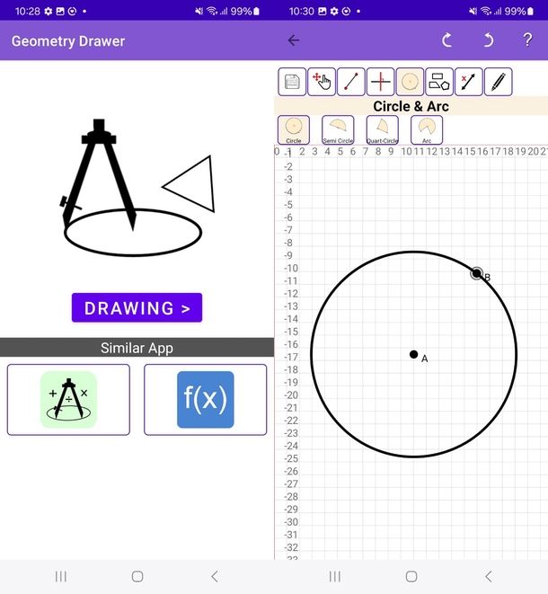 Geometry drawer