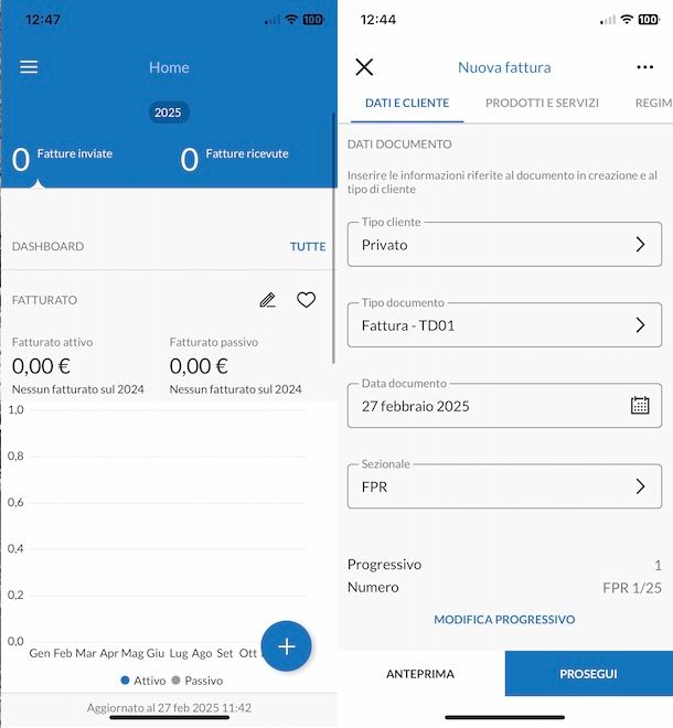 App Aruba Fatturazione Elettronica