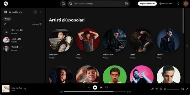 Come vedere i 20 artisti piu ascoltati su Spotify