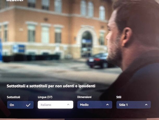 Mettere sottotitoli TV LG Amazon Prime Video