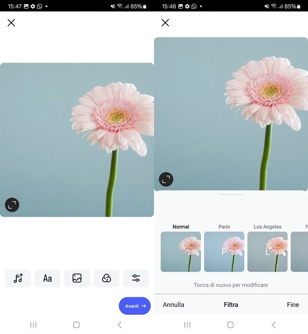 come mettere i filtri alle foto su Instagram smartphone