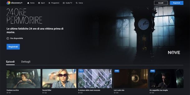 come rivedere i programmi del canale 9 sito discovery plus